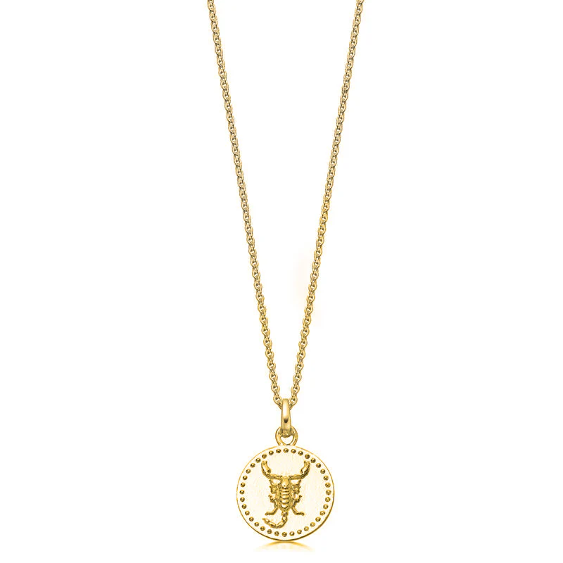 18ct Gold plated Silver Zodiac Necklace - Image 16
