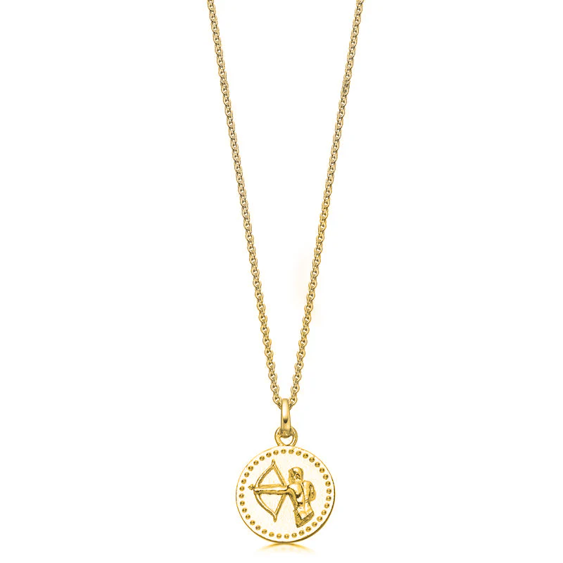 18ct Gold plated Silver Zodiac Necklace - Image 17
