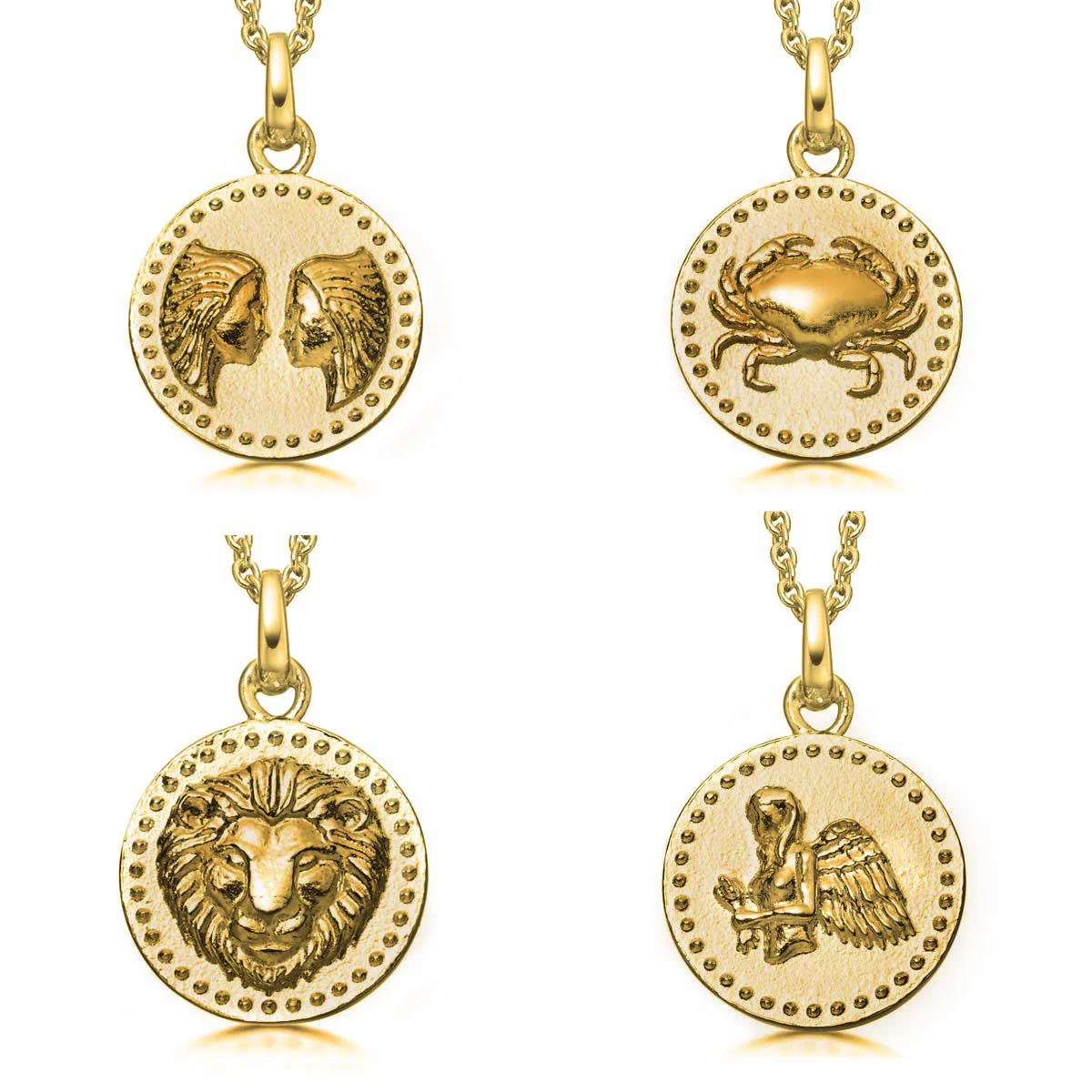 18ct Gold plated Silver Zodiac Necklace - Image 6