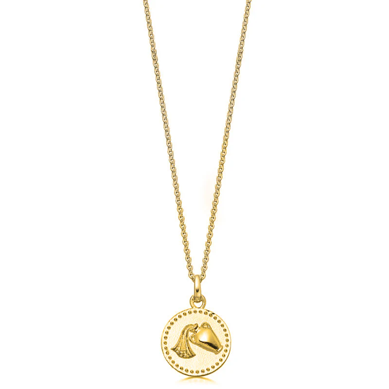 18ct Gold plated Silver Zodiac Necklace - Image 7