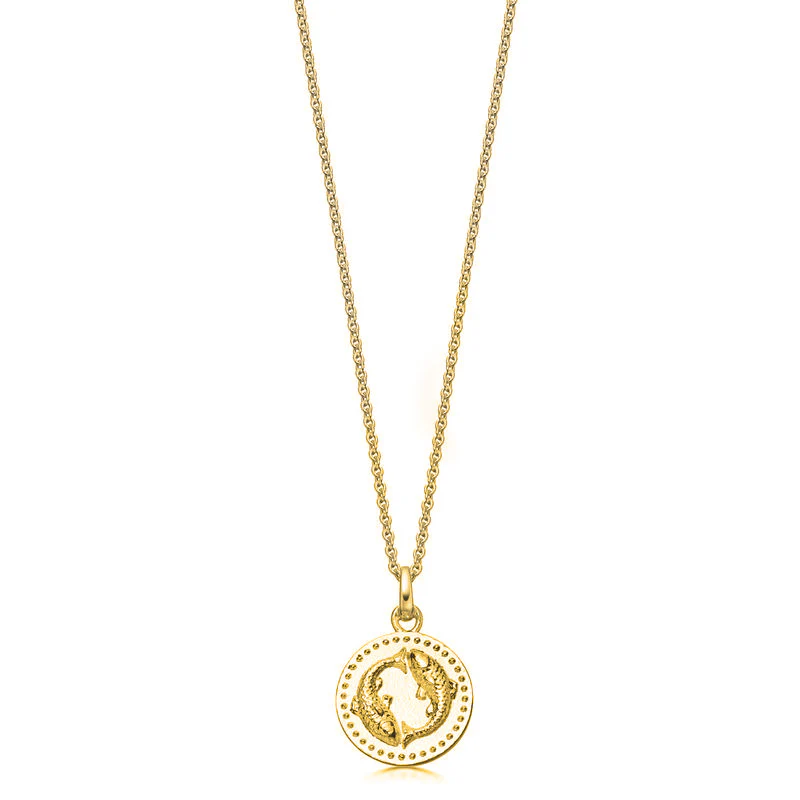 18ct Gold plated Silver Zodiac Necklace - Image 8