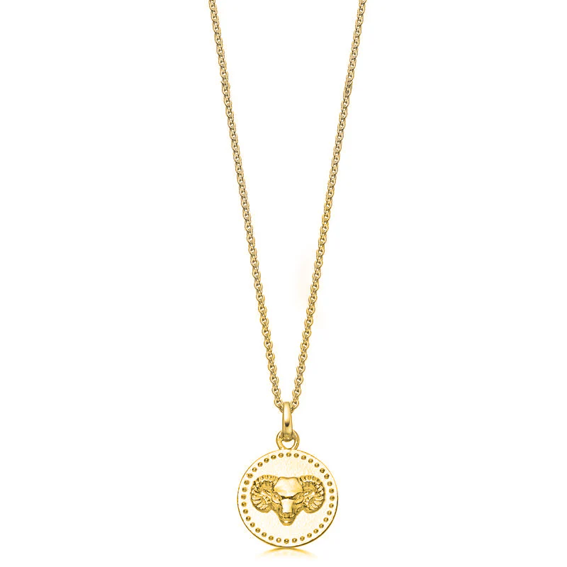 18ct Gold plated Silver Zodiac Necklace - Image 9