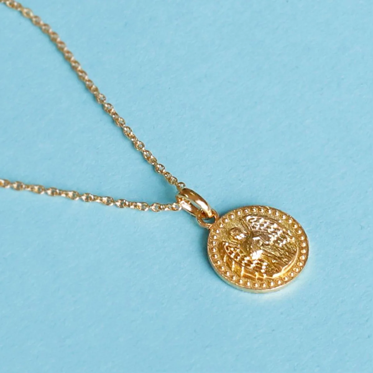 18ct Gold plated Guardian Angel Necklace - Image 3