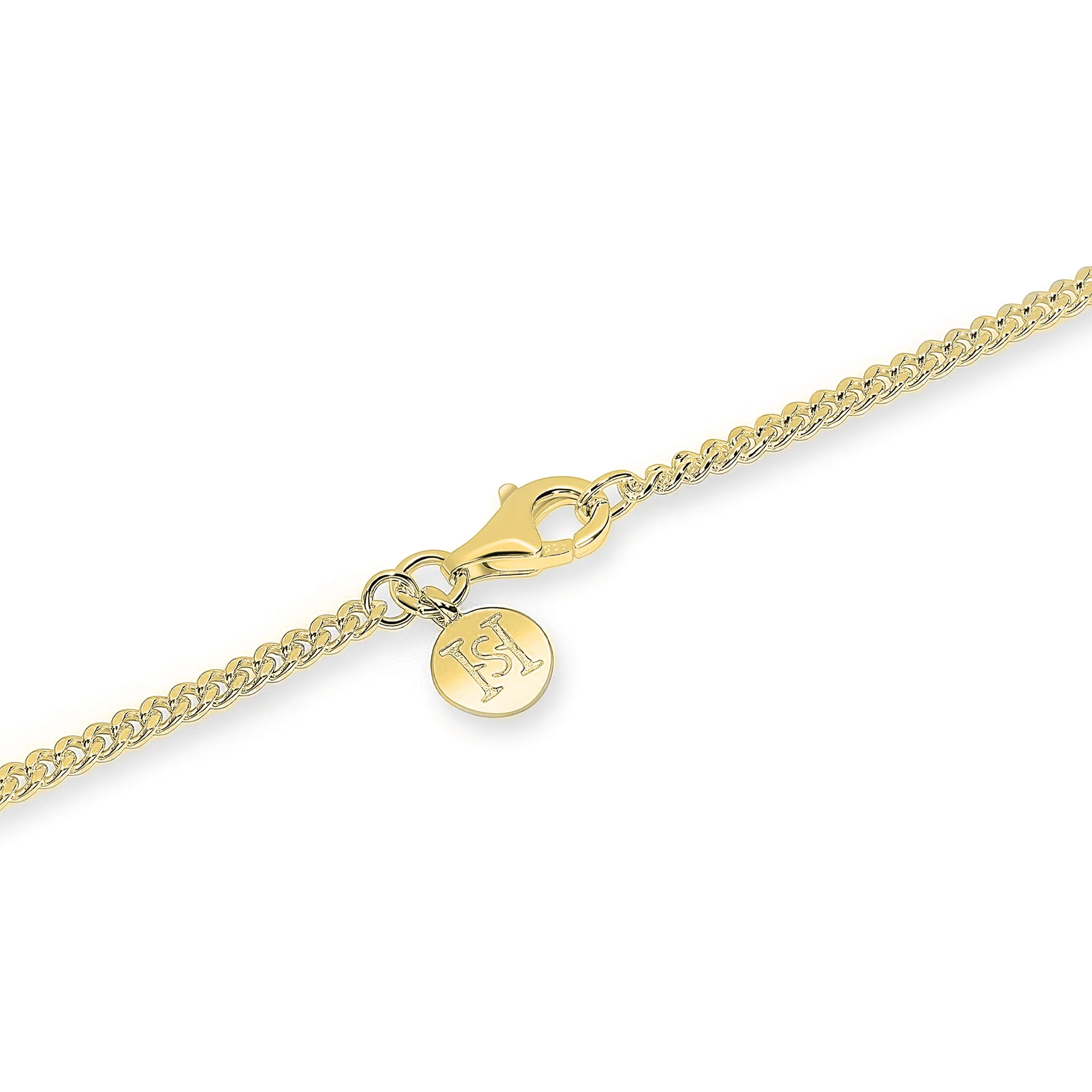 2mm 18ct Gold Plated Silver Curb Chain - Image 3