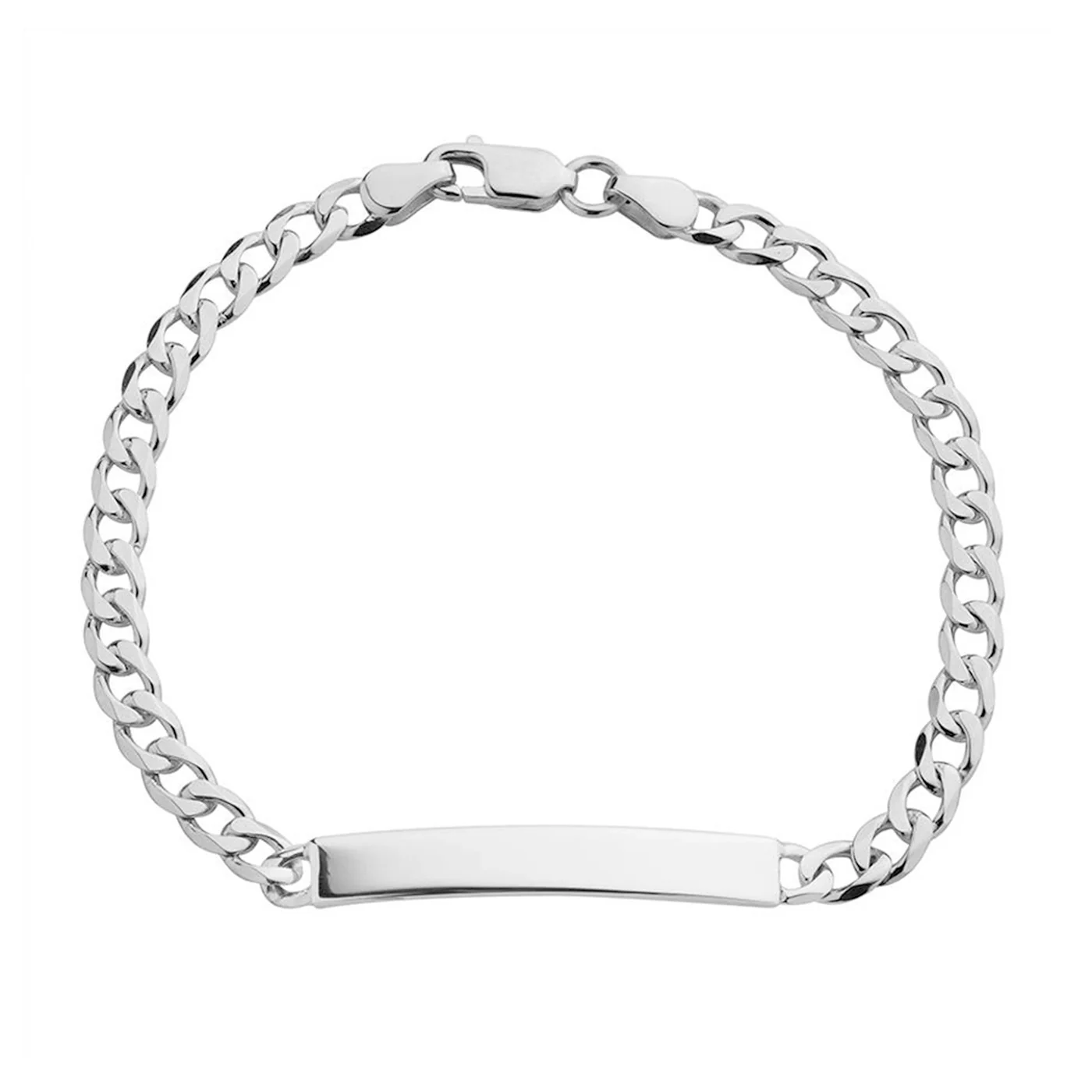Men's Silver Identity Chain Bracelet