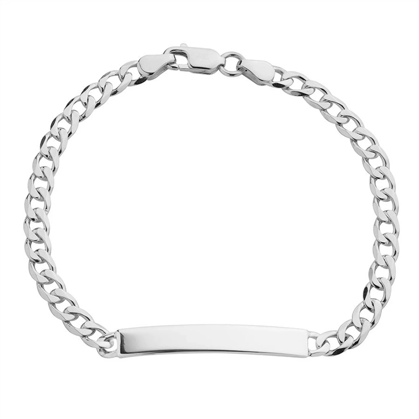 Men's Silver Identity Chain Bracelet - Image 6