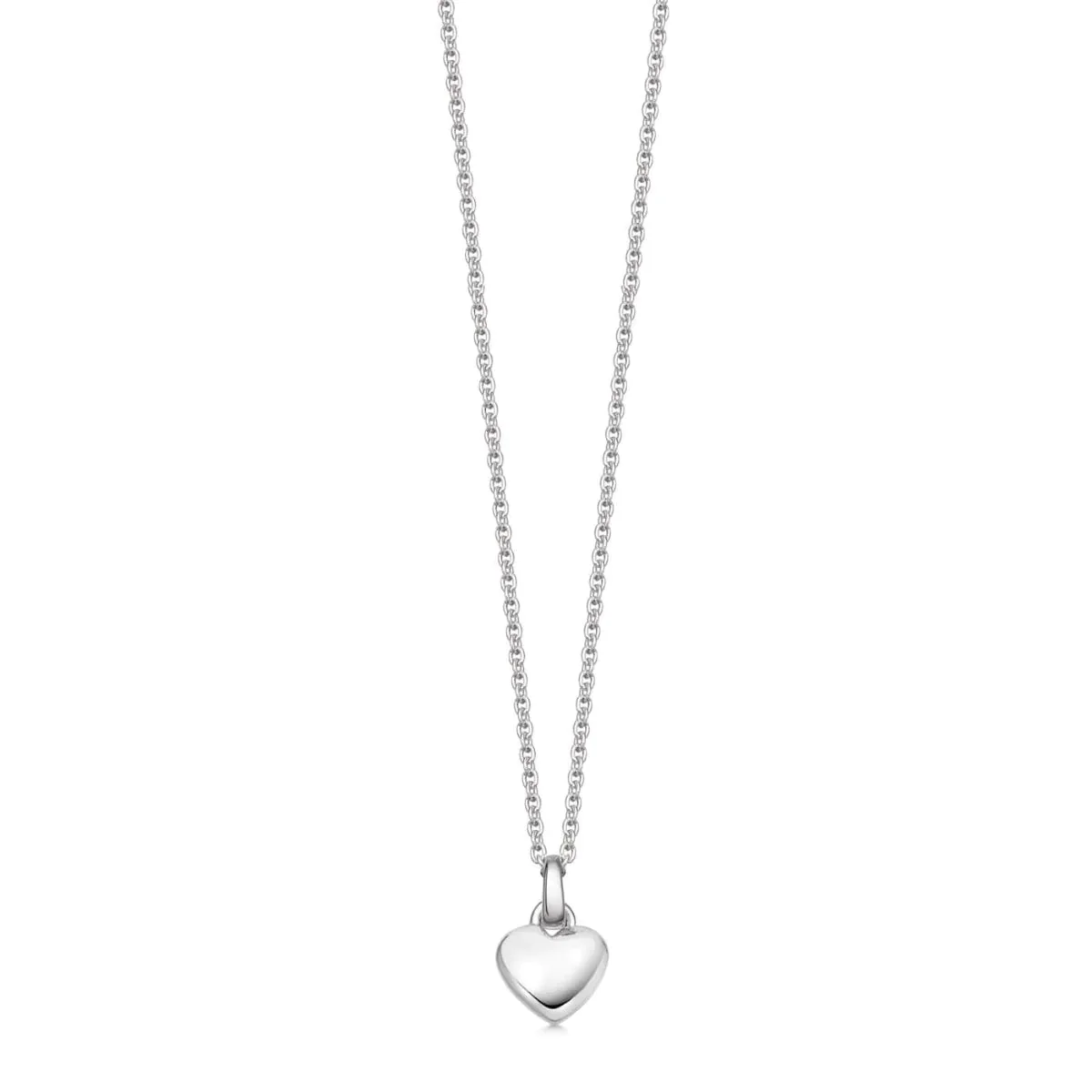 Mini Silver Heart Necklace