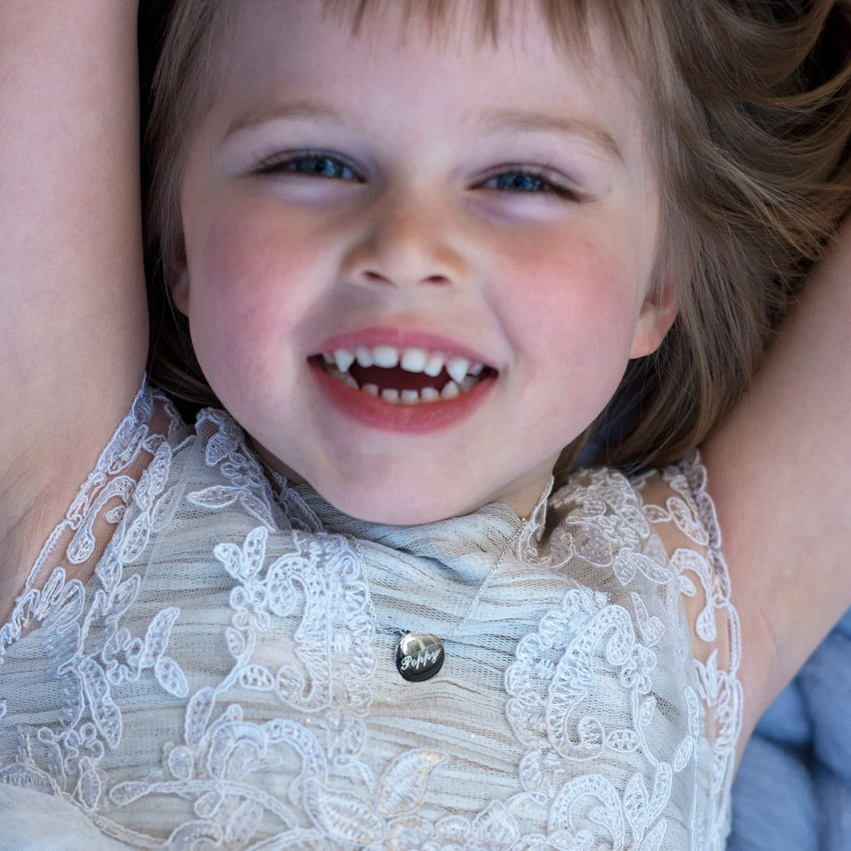 Child's Silver Pebble Pendant - Image 4