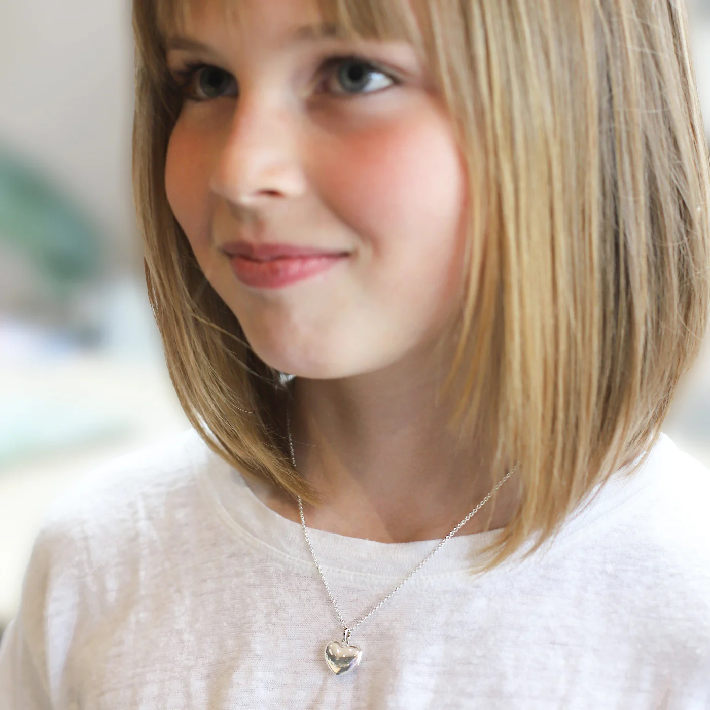 Child's Small Silver Heart Locket - Image 2