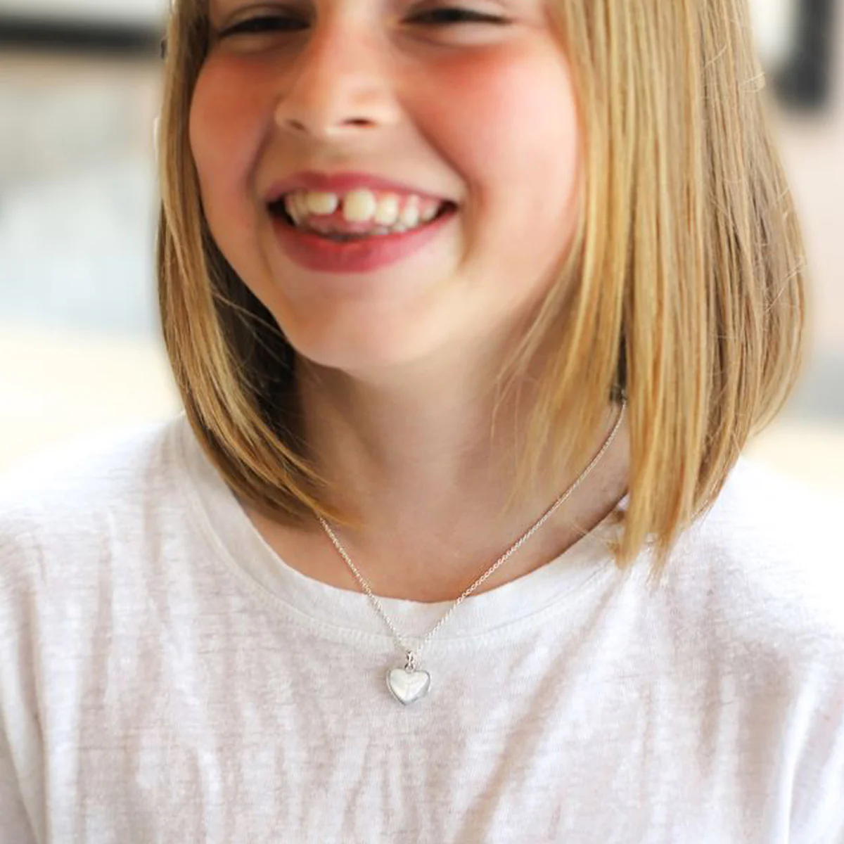Child's Small Silver Heart Locket - Image 4