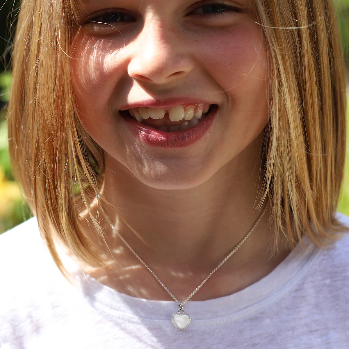 Child's Solid Silver Heart Necklace - Image 2