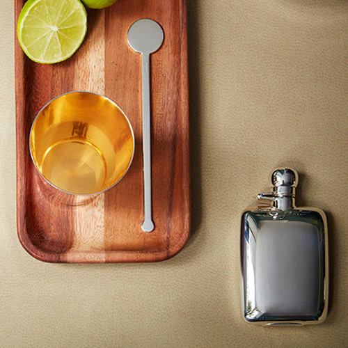 Chunky Silver Hip Flask 3.5oz - Image 3
