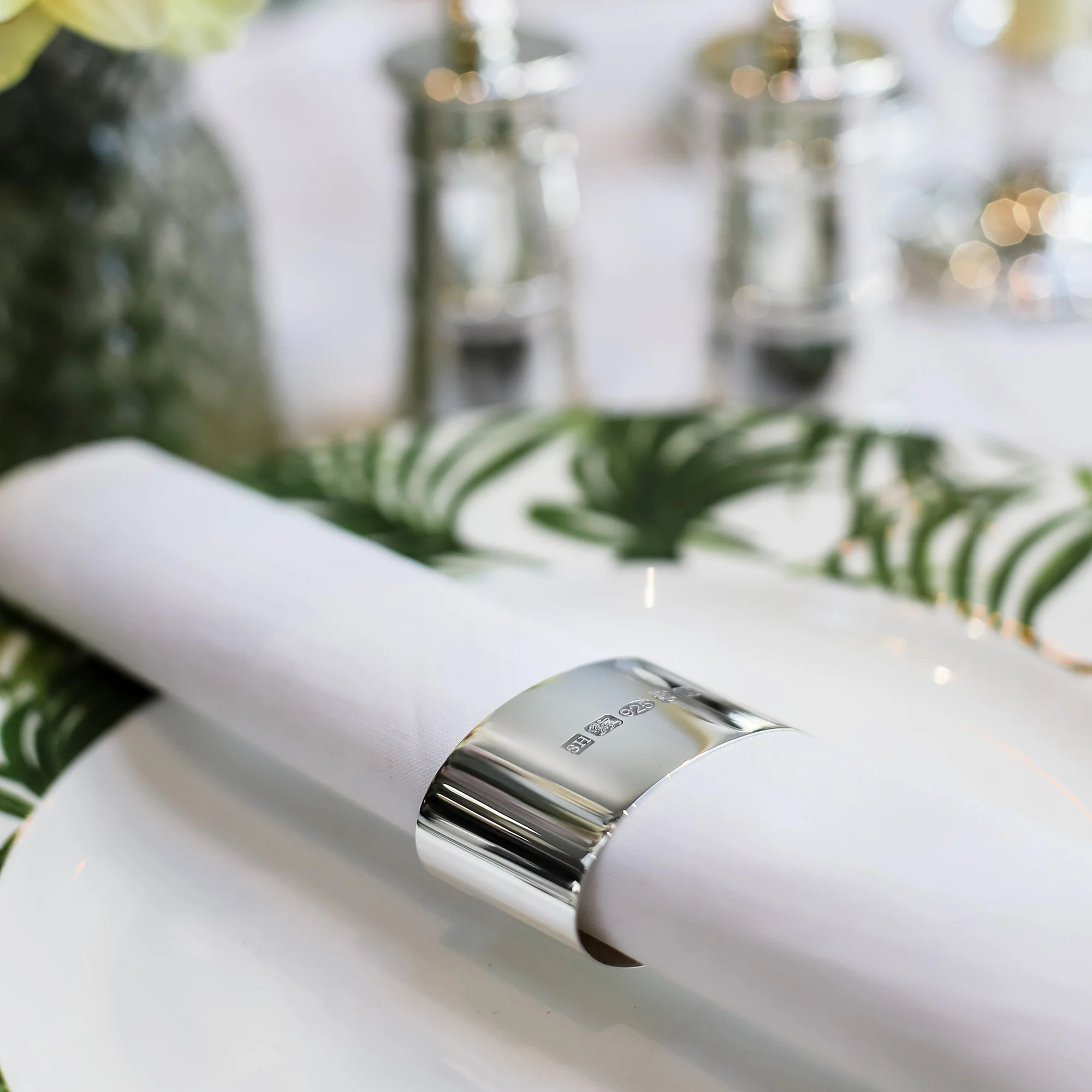 Classic Oval Silver Napkin Ring - Image 2