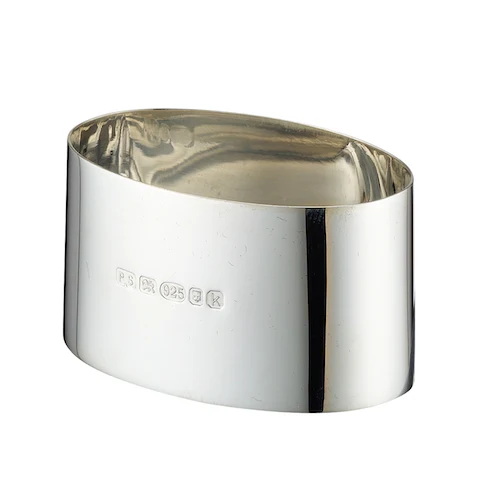 Classic Oval Silver Napkin Ring - Image 4