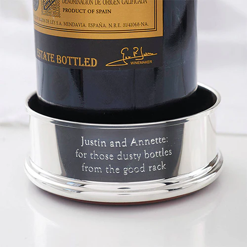 Classic Sterling Silver Wine Coaster - Image 3