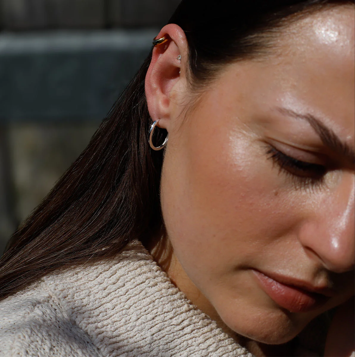Classic Hinged Sterling Silver Hoop Earrings - Image 6