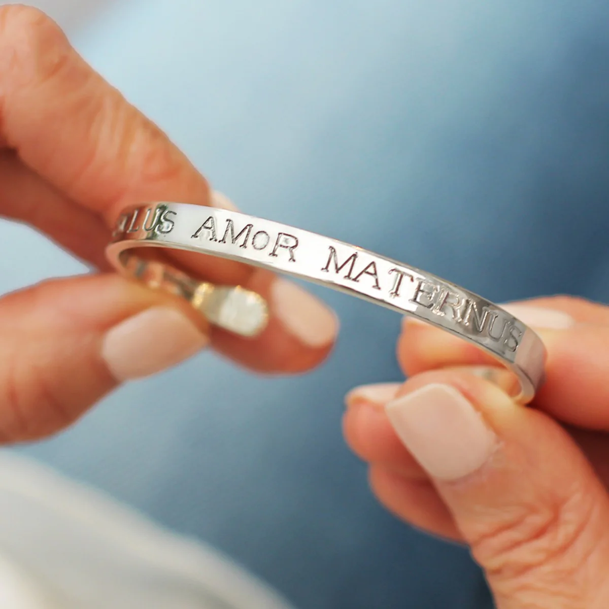 Men's Sterling Silver Cuff No.2 - 6mm Deep Engraved - Image 3