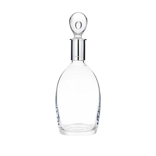 Deluxe Silver Plain Coaster and Silver Mounted Crystal Decanter - Image 3
