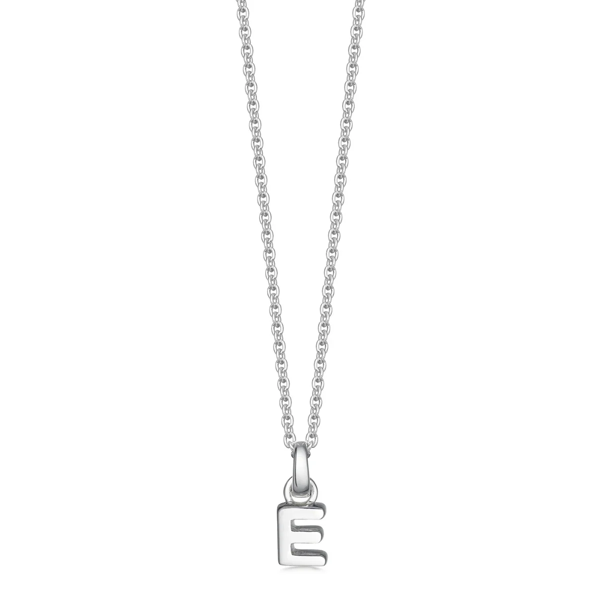 Sterling Silver Mini Letter Initial Necklace - Image 11