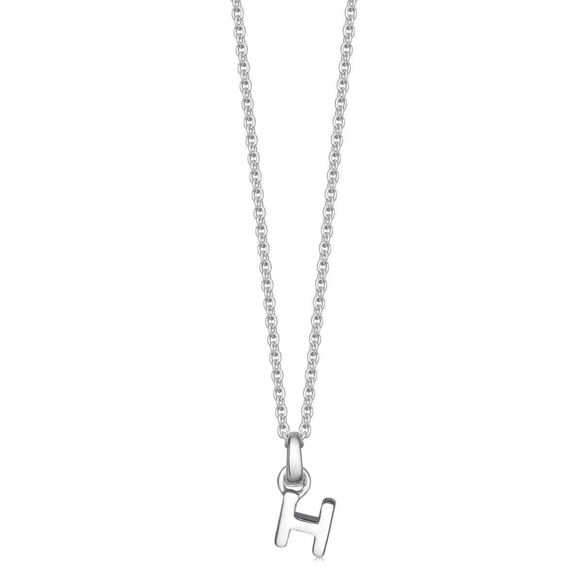 Sterling Silver Mini Letter Initial Necklace - Image 14