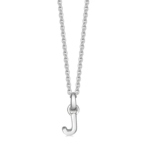 Child's Little Silver Initial Necklace - Image 16