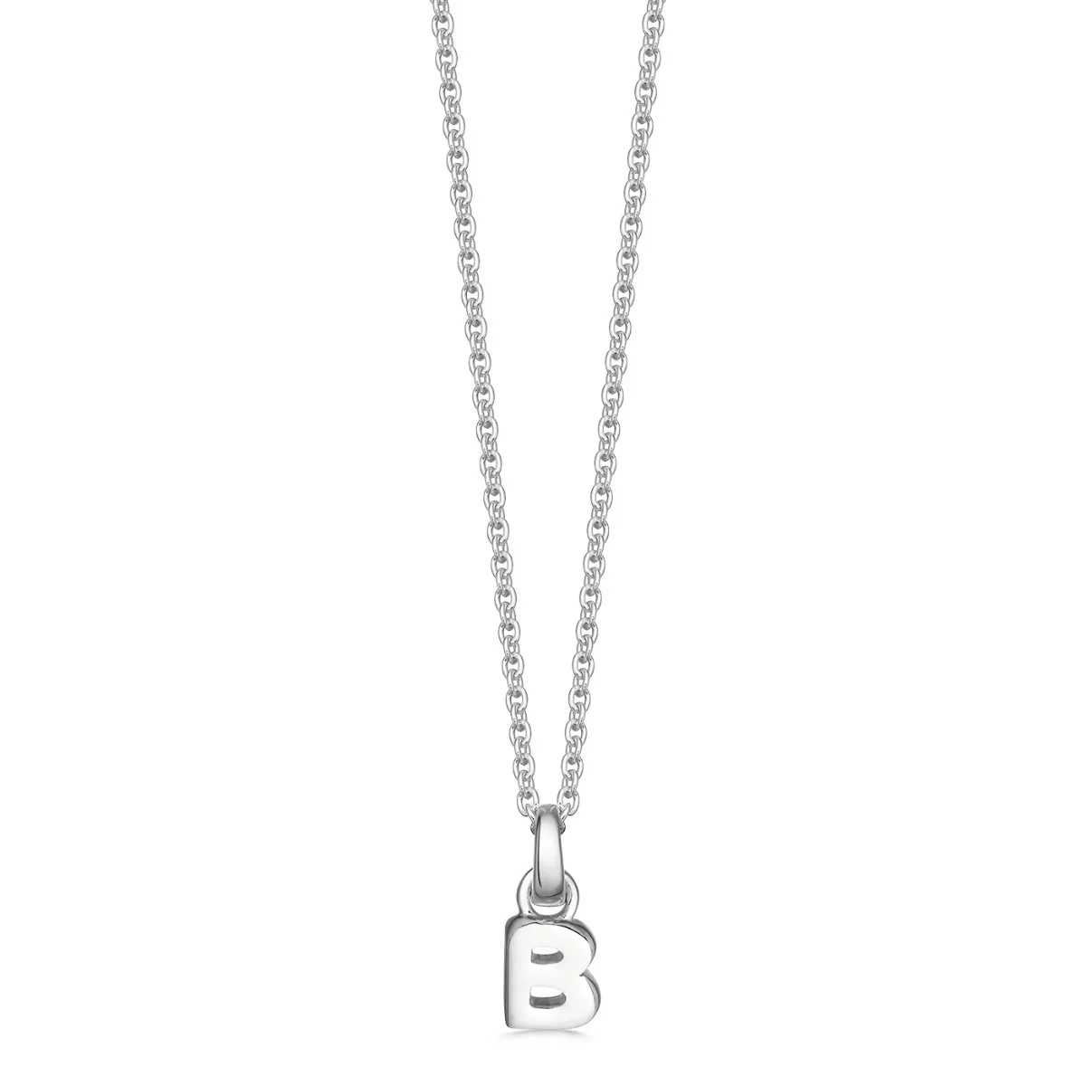 Sterling Silver Mini Letter Initial Necklace - Image 8
