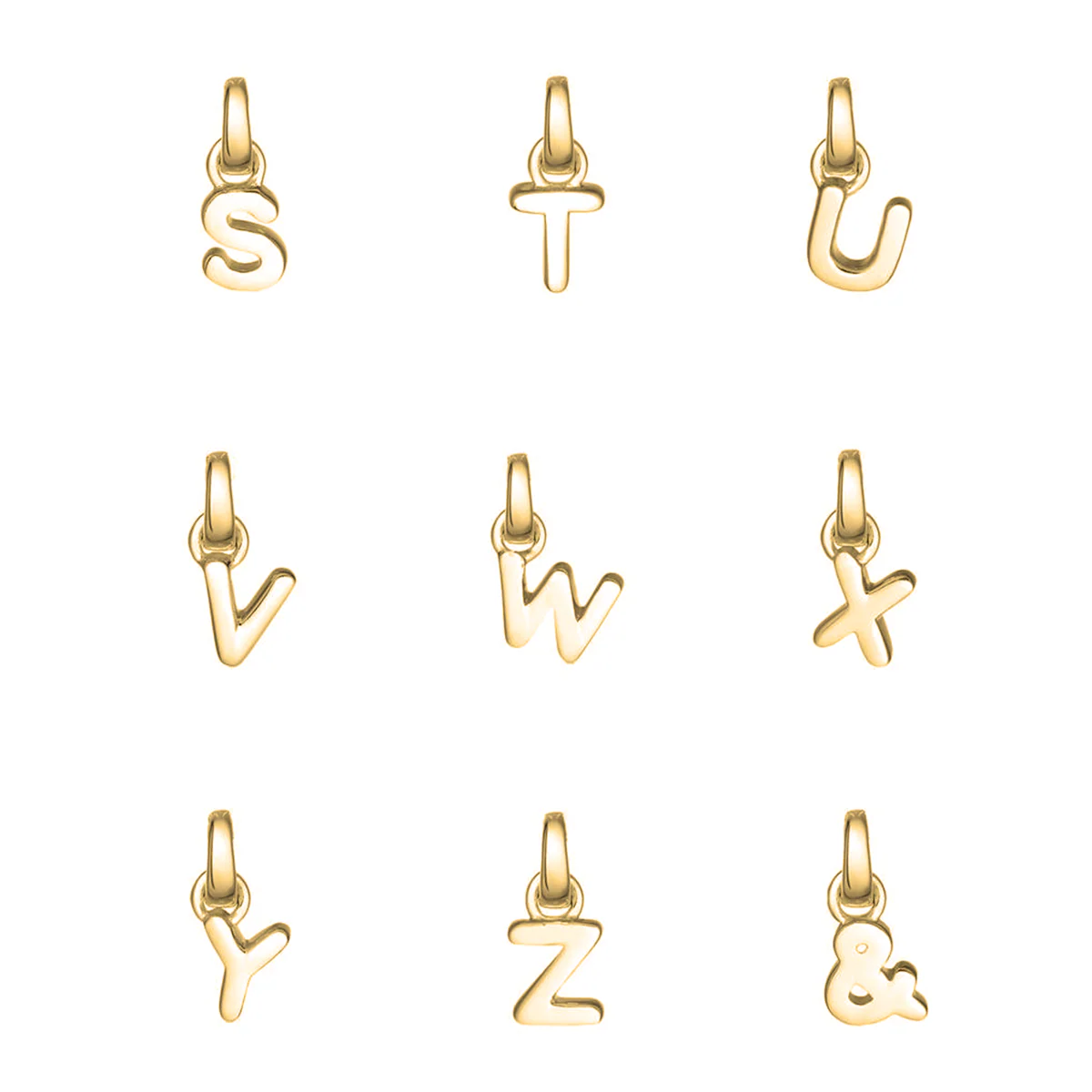 18ct Gold plated & Sterling Silver Initial Letter Necklace - Image 5