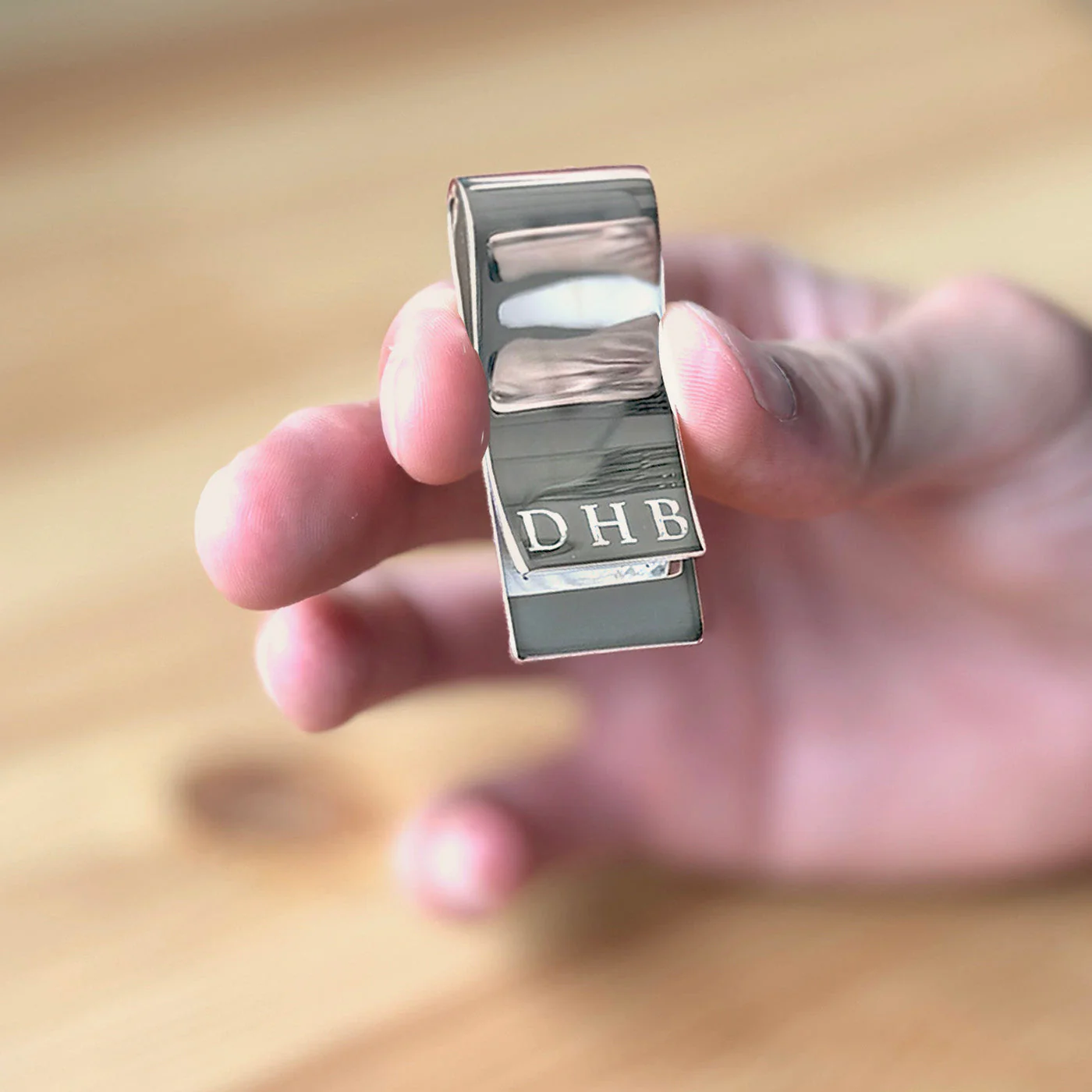 Heavy Sterling Silver Money Clip - Feature Hallmark - Image 2