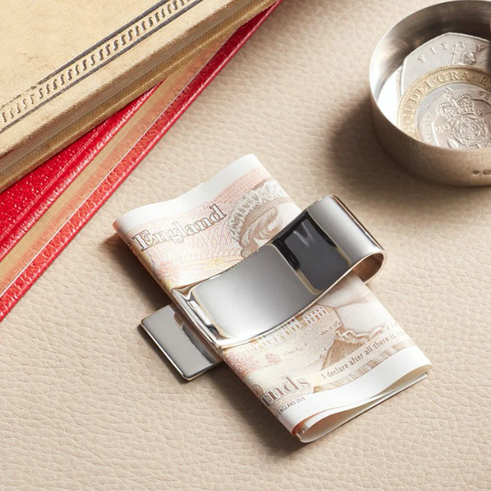 Heavy Sterling Silver Money Clip - Feature Hallmark - Image 3