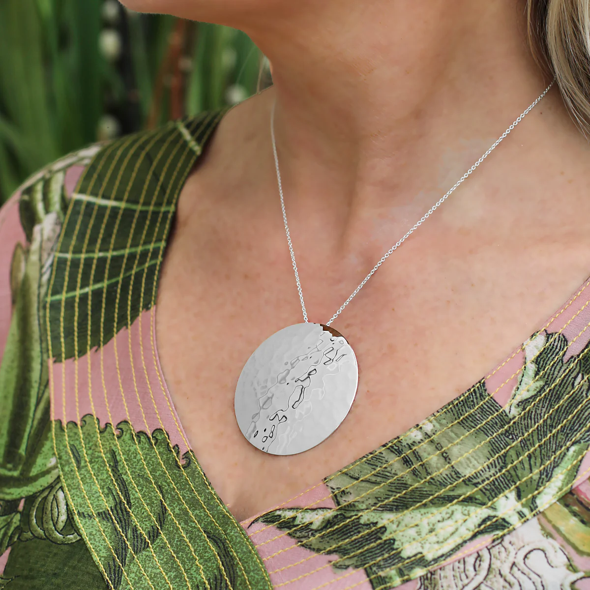 Large Domed Silver Circle of Life - Image 2