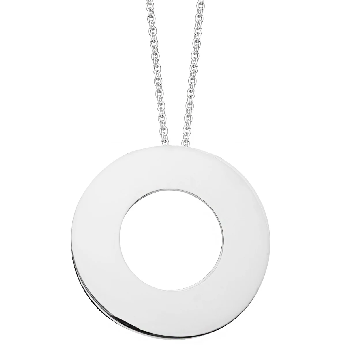 Large Silver Circle of Life Pendant