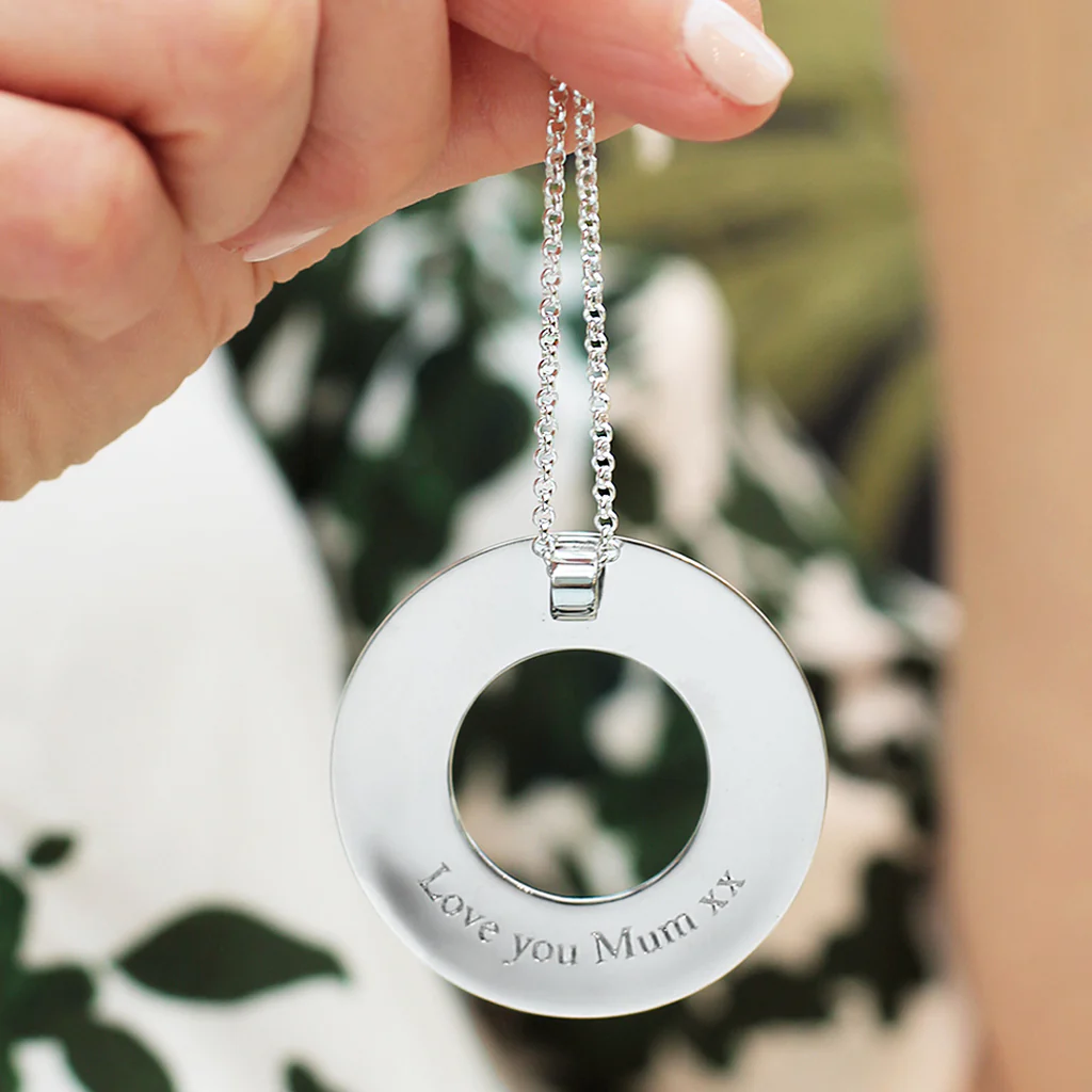 Large Silver Circle of Life Pendant - Image 2