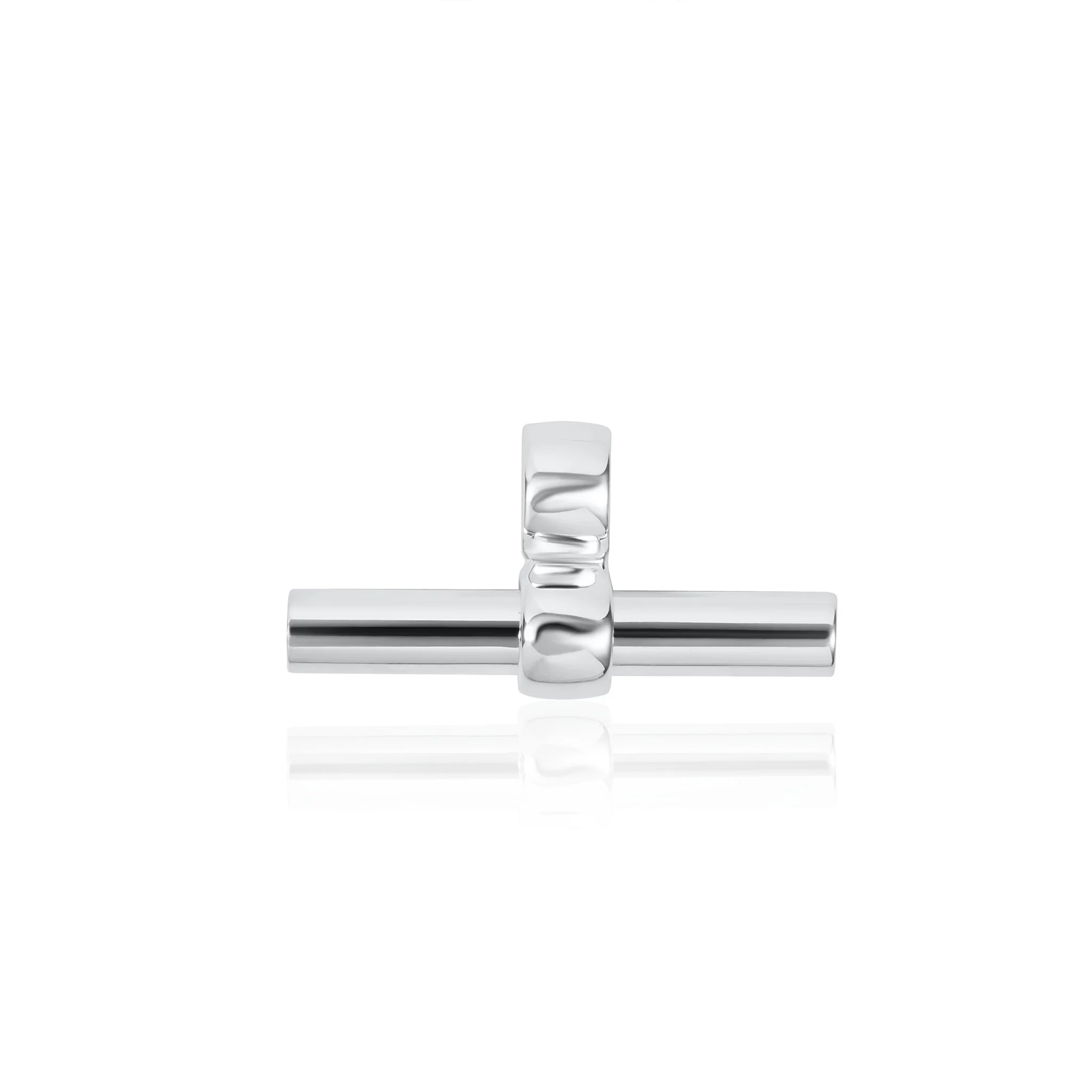 Chunky Silver T-Bar Pendant - Image 4