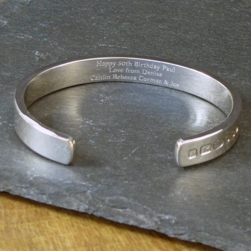 Mens Classic Sterling Silver Cuff No.4 - 9mm Heavy - Image 4