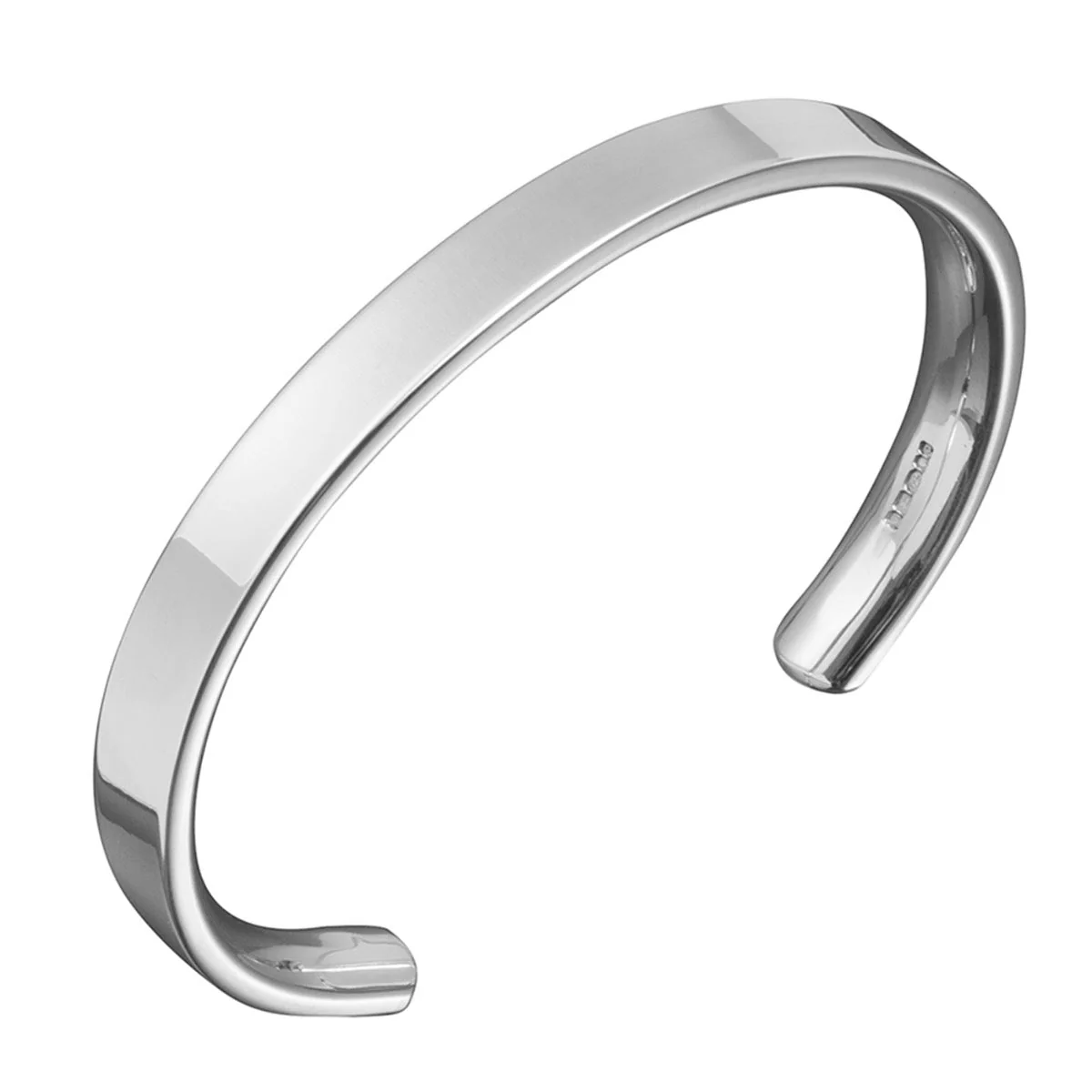 Mens Chunky Sterling Silver Cuff No.8 - 8mm Comfort Fit - Image 4