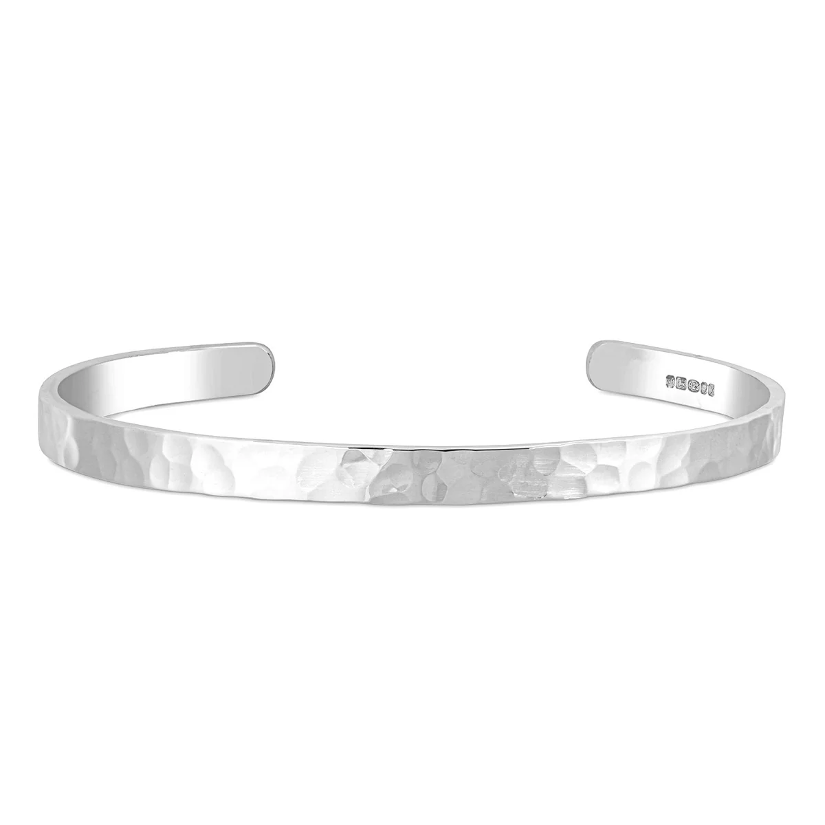 Men's Sterling Silver Cuff No.1 - 5mm Hammered
