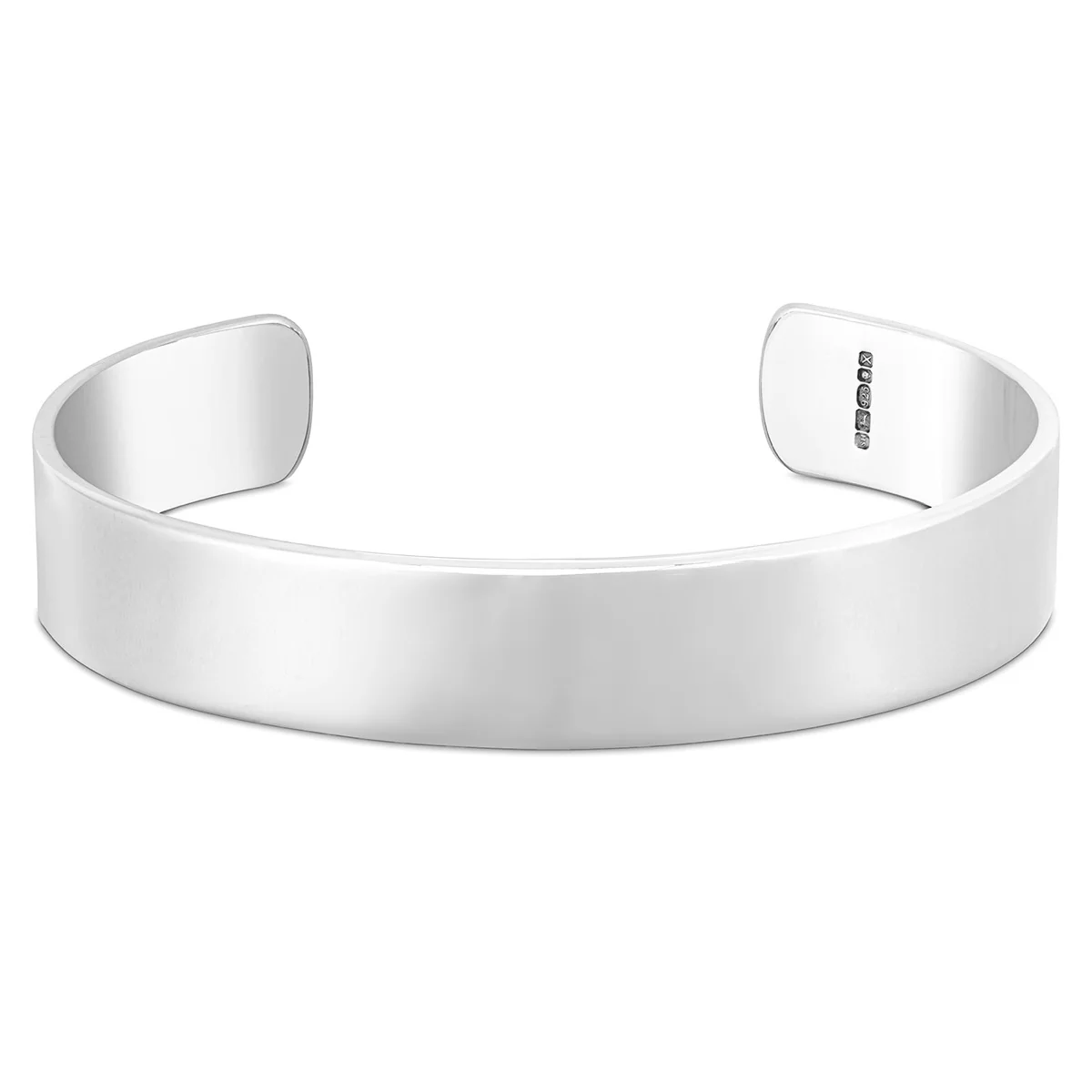 Men's Wide Sterling Silver Cuff No.7 - 13mm - Image 3