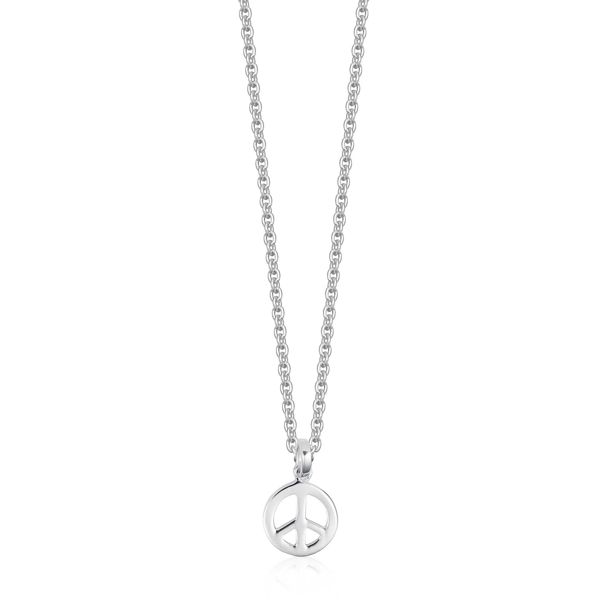 Mini Sterling Silver Peace Necklace