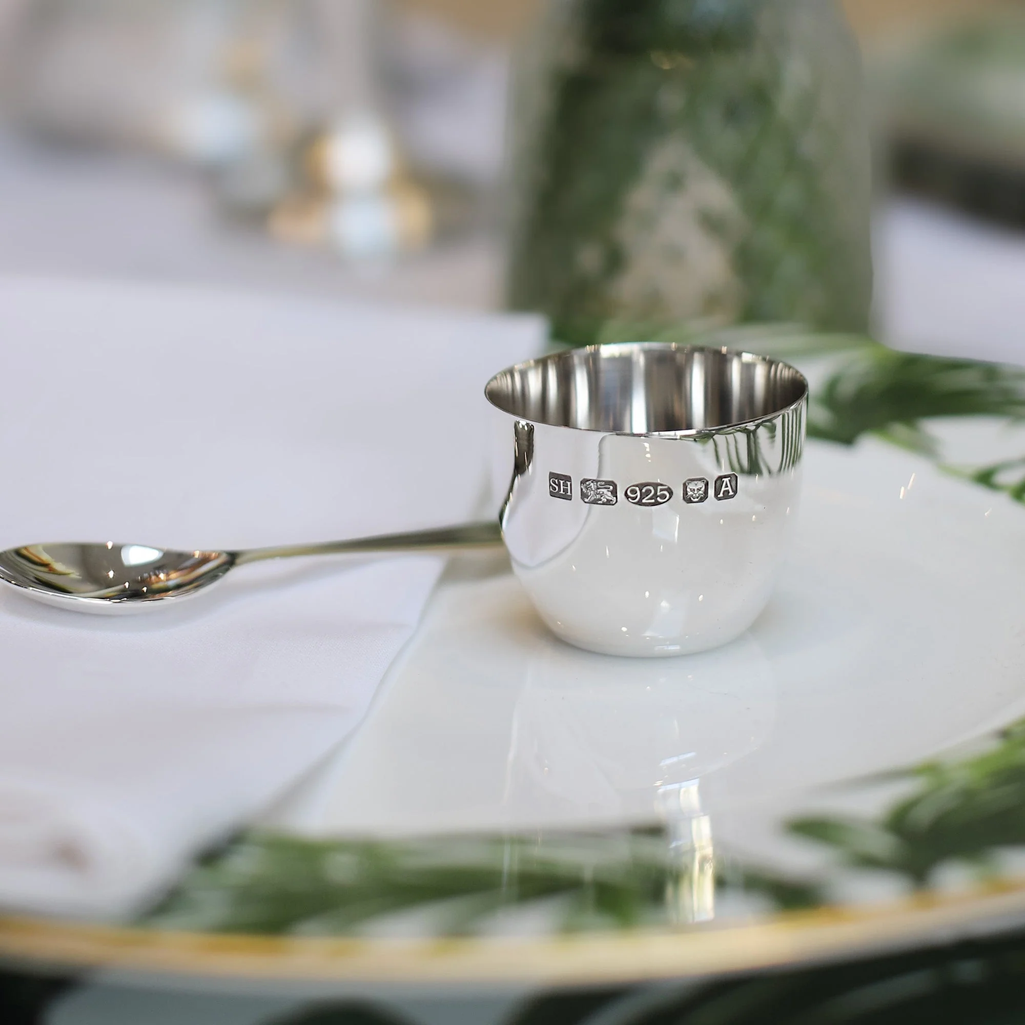 Modern Sterling Silver Egg Cup - Image 2