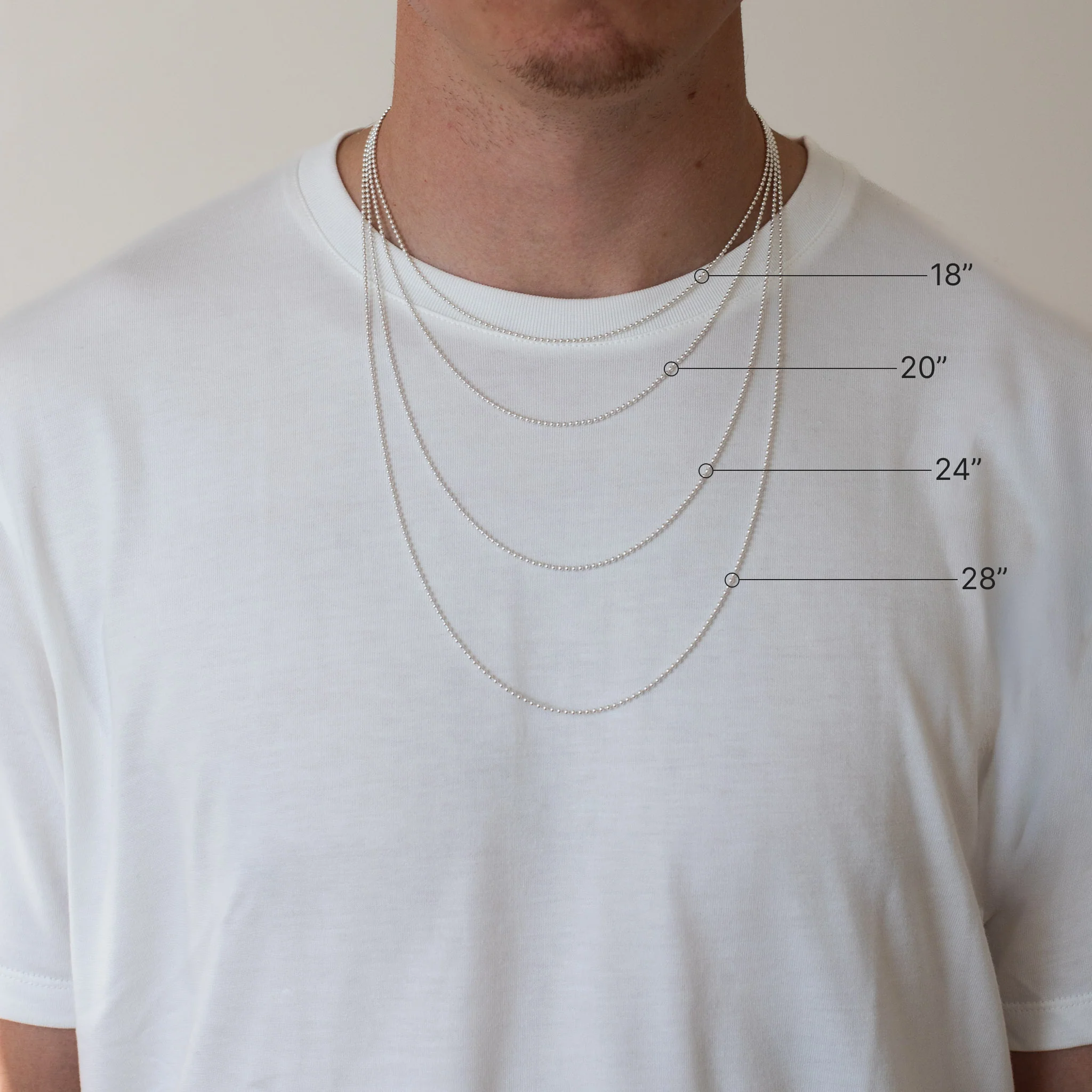 Sterling Silver Ball Chain - Image 4
