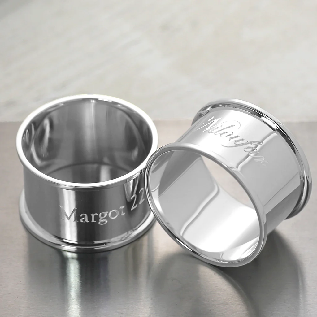 Round Silver Napkin Ring - Image 4
