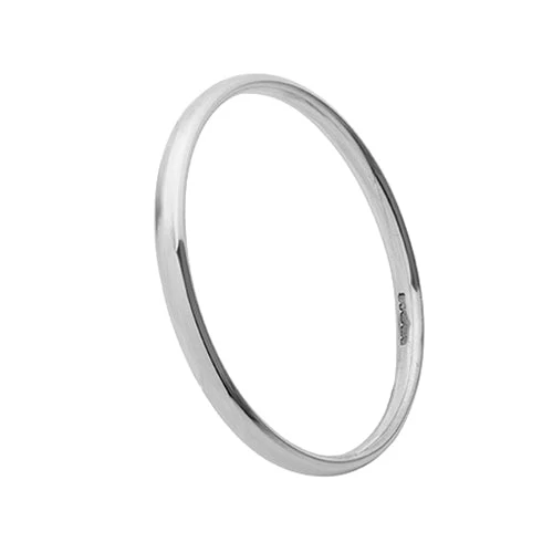 Silver Babies Push On Bangle - Image 3