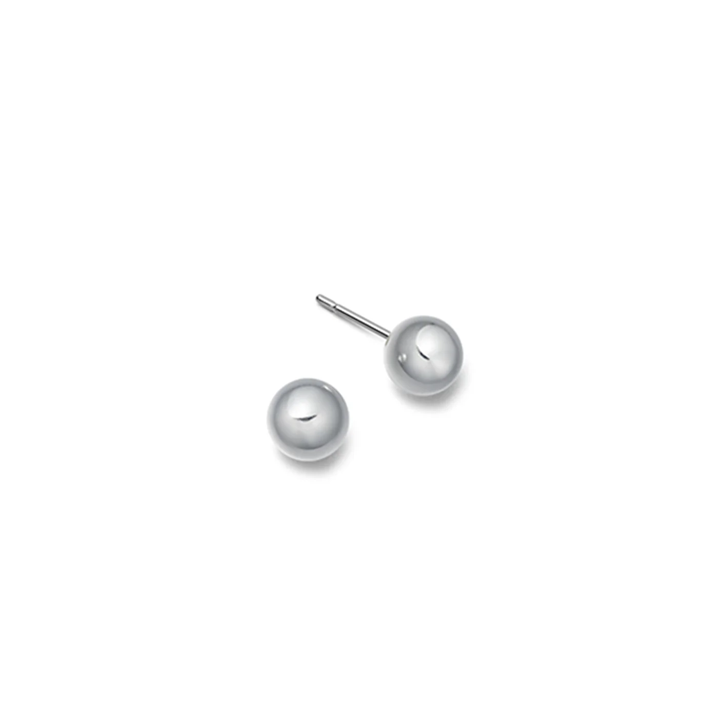 Sterling Silver Ball Stud Earrings - Image 4