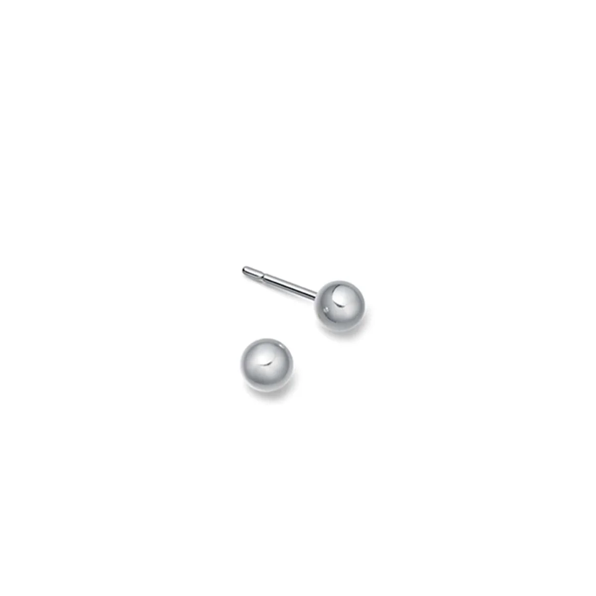 Sterling Silver Ball Stud Earrings - Image 5