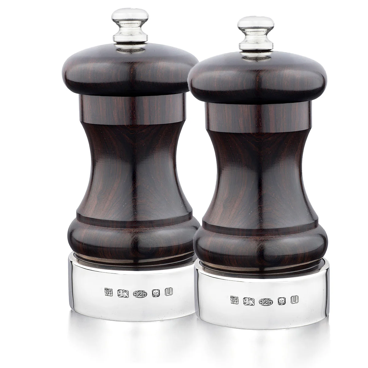 Silver & Blackwood Capstan 4-inch Peppermill - Image 2