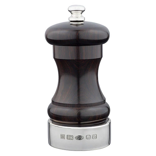 Silver & Blackwood Capstan 4-inch Saltmill