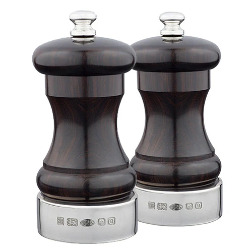 Silver & Blackwood Capstan 4-inch Saltmill - Image 2