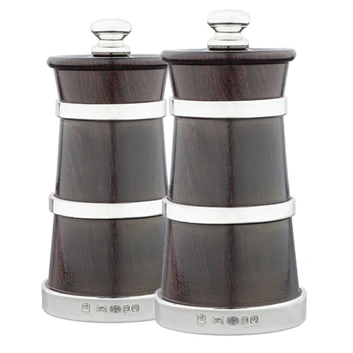 Silver & Blackwood Churn Peppermill - Image 3