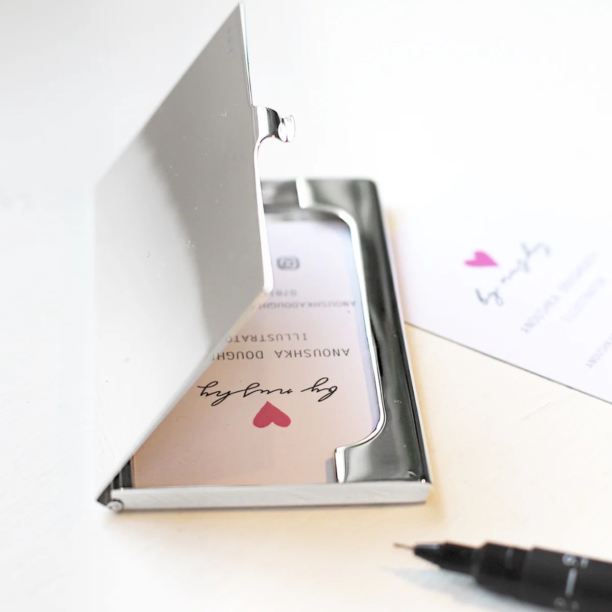 Silver Business Card Case - Image 3