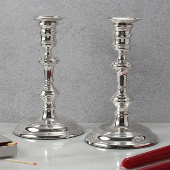 Silver Candlestick - Georgian Style - Image 4